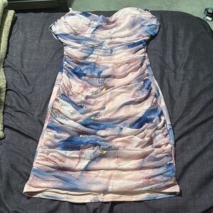 Elegant Multicolor Mini Dress